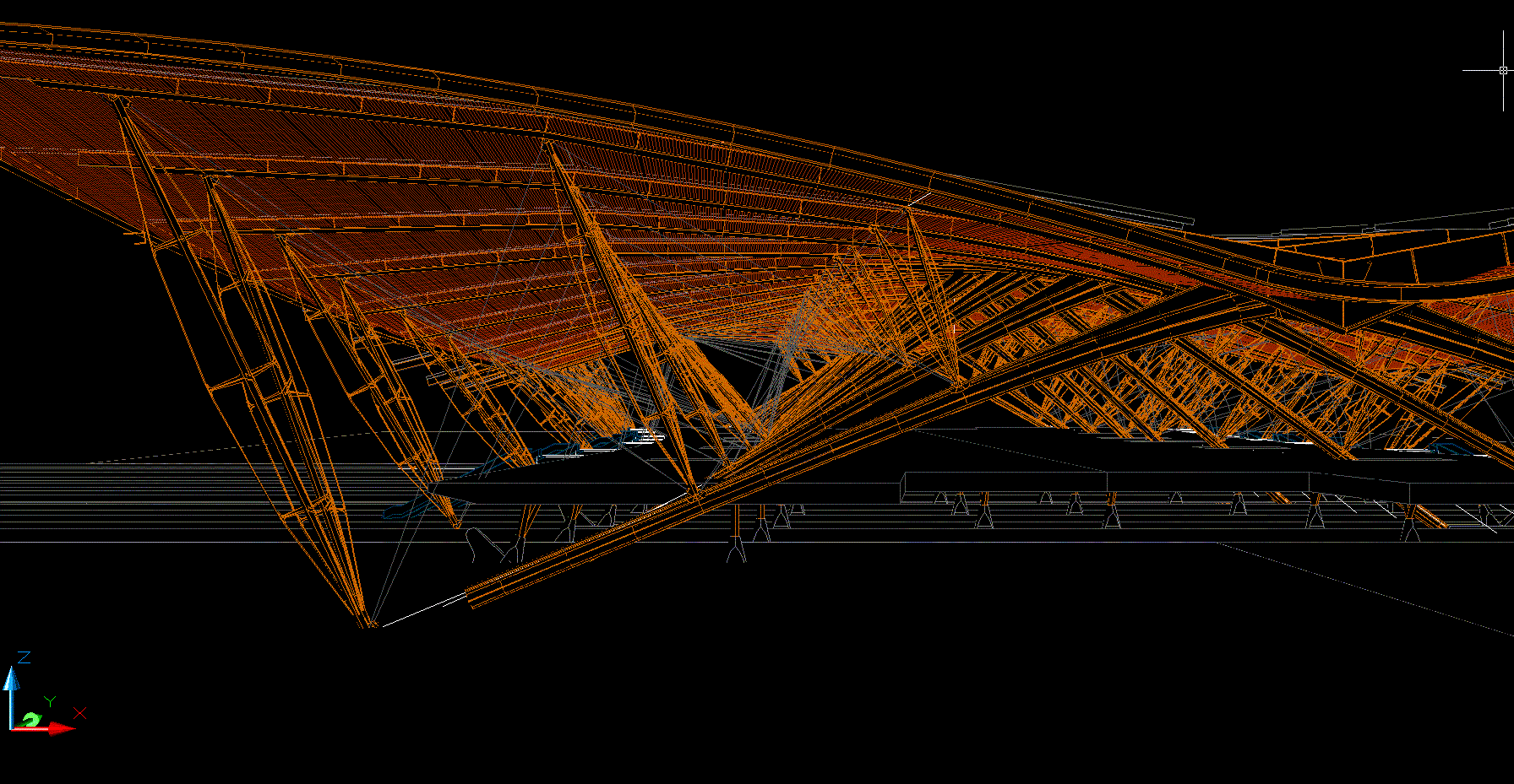 Dessin de la structure de la gare de Qingdao