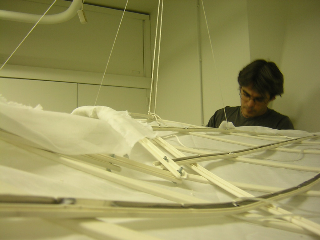 Maquette d'essai pour le pavillon de la France à Aichi (plastique lestée au plomb)